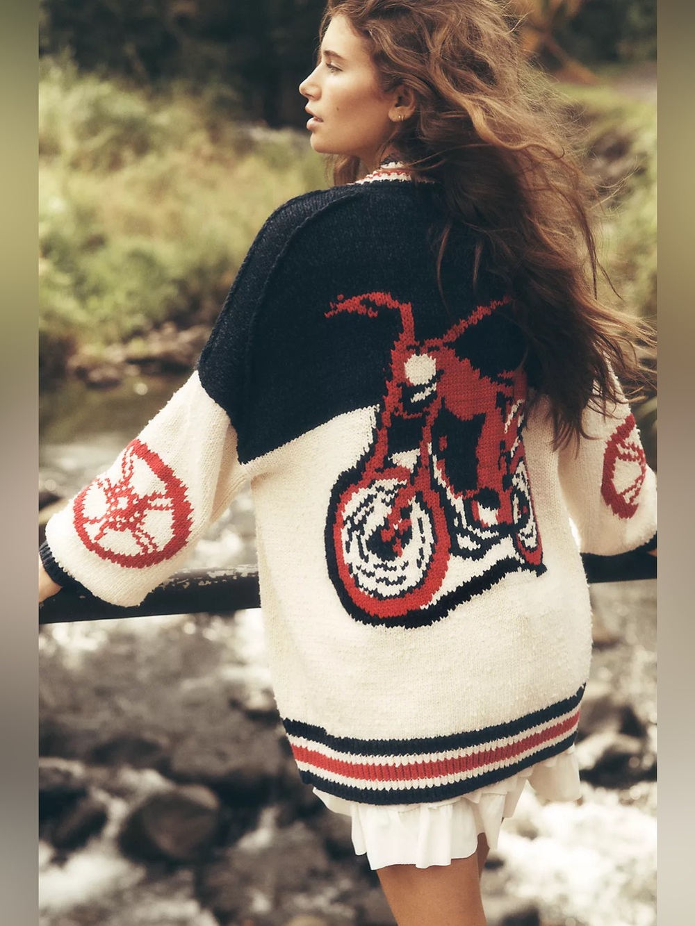 Anthropologie Pilcro Cotton Blend Motorcycle Cardigan Sweater